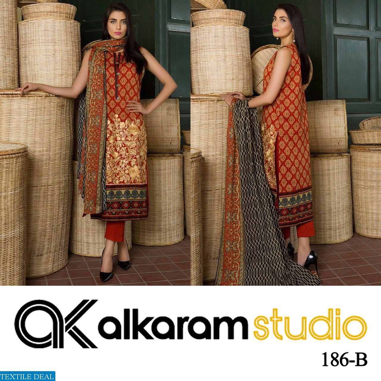 Al-karam Master Replica Embroidered Salwar Suits